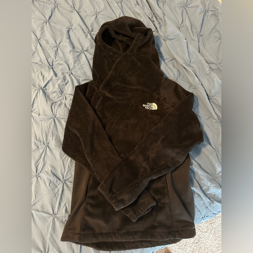 Girls hooded pullover Sherpa Northface hooded jacket sweatshirt